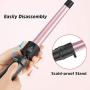 6 in 1 Curling Wand Set - Hair Curling Iron with 6 Interchangeable Ceramic Barrels with LCD Temperature Control and Anti-scalding Tip, 0.35-1.25 Inch Hair Curler for All Hair Types(Glove Include)