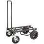 Rock-N-Roller R12STEALTH (All Terrain Stealth) 8-in-1 Folding Multi-Cart/Hand Truck/Dolly/Platform Cart/34'' to 52'' Telescoping Frame/500 lbs. Load Capacity, Black