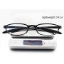 Mcoorn Computer Blue Light Blocking Reading Glasses(Flexible and Lightweight) Plastic Portable Readers, Single Black, +1.75 diopters