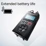 Tascam DR-40X Four-Track Digital Audio Recorder and USB Audio Interface, Black