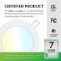 Sunco Lighting 24 Pack 6 Inch Slim LED Downlight with Junction Box, Select from 5 Colors (2700k/3000k/3500k/4000k/5000k), 14W=100W, 850 LM, Dimmable, Selectable Recessed Fixture, IC Rated - UL