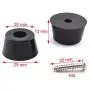 SDTC Tech 16-Pack Rubber Feet with Built in Stainless Steel Washer, Round Non-Slip Furniture Pads (25x20x13mm / D1xD2xH) with Screws for Cutting Board, Electronics, Amps, Cabinet, Chairs etc. SDTC Tech 16-Pack Rubber Feet with Built in Stainless Steel Washer, Round Non-Slip Furniture Pads (25x20x13mm / D1xD2xH) with Screws for Cutting Board, Electronics, Amps, Cabinet, Chairs etc.