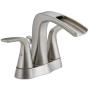 Delta Tolva 4 in. Centerset 2-Handle Bathroom Faucet in Stainless