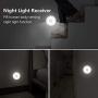 WiFi Video Doorbell Receiver, YIROKA Camera Video Chime with 58 Ringtones, 4 Adjustable Volume Levels, Night Light, White Receiver(Doorbell Receiver only)