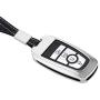 Royalfox(TM) Luxury Aircraft Aluminum Smart 3 4 5 Buttons car Key Fob case Cover for 2017 2018 Ford Mustang Explorer F 150 250 350 450 550 Edge Fusion Mondeo (Silver)