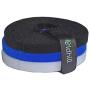 Oldhill Fastening Tapes Hook and Loop Reusable Straps Wires Cords Cable Ties - 1/2'' Width, 15 x 3 Rolls (Black, Blue, White)