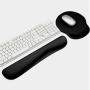 Wrist Rest for Computer Keyboard and Mouse Pad Support Memory Foam Set Easy Typing and Wrist Pain Relief Ergonomic Anti-Skid Wrist Cushion for Office Gaming Laptop Mac (Mouse pad and Wrist Rest)