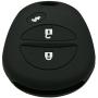 2Pcs Coolbestda Silicone 3buttons Smart Key Fob Remote Skin Cover Protector Keyless Entry Case for Toyota Tacoma Sienna Sequoia Highlander Tundra Black GQ43VT20T