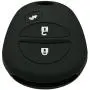 2Pcs Coolbestda Silicone 3buttons Smart Key Fob Remote Skin Cover Protector Keyless Entry Case for Toyota Tacoma Sienna Sequoia Highlander Tundra Black GQ43VT20T