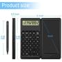 Aucanla Calculators,Standard Function Desktop Calculator，with 12 Digit Large LCD Display and 6 Inch Office Writing Tablet