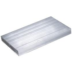 Easycargo 4pcs 60mm Heatsink 100x60x10mm, Aluminum Cooling Heat Sink, Cooler Heatsink for Cooling LED Panel (100mm x 60mm x 10mm) (Silvertone)