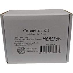 Joe Knows Electronics 33 Value 645 Piece Capacitor Kit
