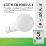 Sunco Lighting 6 Pack Rechargeable Emergency Bulb, A21, 11W, 5000K Daylight, E26, Battery Powered LED Bulb, 4 Hours Backup, Portable Camping Light - UL