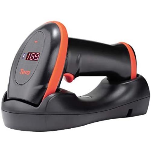 Tera [Pro Series] Wireless 1D 2D QR Barcode Scanner with Counting Screen and Charging Cradle Extra Fast Scanning Speed Ultra High Resolution Handheld Imaging Bar Code Reader for Warehouse Inventory