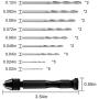 26PCS Pin Vise Hand Drill, Vinonzi Micro Mini Twist Drill Bits Set, Precision Hand Drill Bits Rotary Tools Set, for Wood, Manual Work DIY, Jewelry, Assembling, Model Making. (0.5-3.0mm)