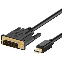 Rankie Mini DisplayPort (Mini DP) to DVI Cable, Thunderbolt Port Compatible, Gold Plated, 6 Feet
