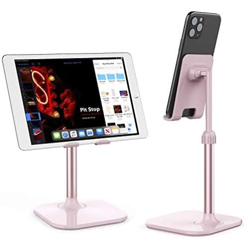Cell Phone Stand,Doboli Phone Stand for Desk,Phone Holder Stand Compatible with iPhone and All Mobile Phones Tablet Pink