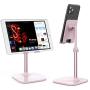 Cell Phone Stand,Doboli Phone Stand for Desk,Phone Holder Stand Compatible with iPhone and All Mobile Phones Tablet Pink