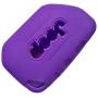 Qty(2) Alegender Black Purple Slilicone 4-Buttons Flip Key Fob Cover Case Holder Remote Bag Protector Fit for 2018 2019 2020 Wrangler JL Gladiator JT 68292944AA