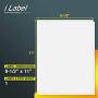 iLable 8.5'' x 11'' Full Sheet Sticker Paper for Laser & Inkjet Printers[150 Sheets,150 Labels]