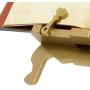 Wooden Bookholder Recipe Book Phone Holder eReader iPad Tablet Stand Rest Gift Idea (Gold (Throne))