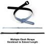 Reusable Cable Ties Large and Strong Gripping Jumbo Size 3/4'' x 16'' for Large Bundles of Cables - 10 Pack (Black)