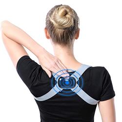 Smart Posture Reminder, Hoson Electronic Intelligent Vibration Posture Reminder, Suitable For Women / Men / ChildrenS Hump Correction Training Device, And Provides Adjustable Back Support
