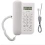 Qinhum Corded Phone Wired Telephone Desktop Wall Mount Seniors Landline Phones for Home Office … (White)