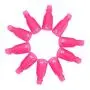 Dr.Nail 10Pcs Gel Nail Polish Remover Cap Clips Plastic Acrylic Nail Art Polish Remover Wrap(Red)
