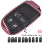 Lcyam TPU Car Key Fob Cover Glossy Flexible Case Fits for Dodge Ram Jeep Grand Cherokee Chrysler Smart Keyless Entry Remote Key 2 3 4 5 Button … (Pink) Lcyam TPU Car Key Fob Cover Glossy Flexible Case Fits for Dodge Ram Jeep Grand Cherokee Chrysler Smart Keyless Entry Remote Key 2 3 4 5 Button … (Pink)