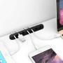 Self-Adhesive Multi-opening Cable Clips, Table Cord Organizer, Cable Desktop Management, Wire Holder System with 7-openings for Phone Data Charging Cables, Computer, HDMI, Ethernet Mouse Cord (2 Pack)