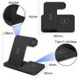 Wireless Charger, 15W Foldable Fast Qi 3 in 1 Wireless Charging Station Compatible with iPhone 11/12/XR/XS/X, iWatch SE/6/5/4/3, Airpods pro/2, FDGAO Wireless Charging Stand for Galaxy S20/S10
