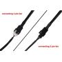 TeamProfitcom PWM Fan Splitter Adapter Cable Sleeved Braided Y Splitter Computer PC 4 Pin Fan Extension Power Cable 1 to 3 Converter 10 inches (2 Pack)