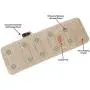 Relaxzen 10-Motor Massage Plush Mat with Heat and Extra Foam, Beige