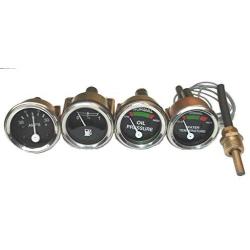 Massey Ferguson Gauge Set- Oil Pr(Male), Temp, Fuel, Ammeter MF 35,50,65,135,150
