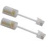 Telephone Cord Detangler, Uvital Anti-Tangle Phone Cable 360 Degree Rotating Landline Swivel Cord Untangler(White,2 PCS)