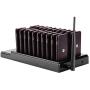 20 Channels Wireless Calling System Restaurant Guest Paging System Restaurant Call Coaster Pagers/Guest Waiting Pager/Wireless Paging System with Charging Dock and Transmitter