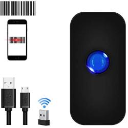 Mini Bluetooth Wireless Barcode Scanner,Symcode USB Portable Handheld 1D CCD Barcode Scanner Reader for POS/Android/iOS/iMac/Ipad