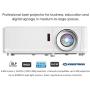 Optoma ZU406 WUXGA Professional Laser Projector | DuraCore Laser Light Source Up to 30,000 Hours | Crestron Compatible | 4K HDR Input | High Bright 4500 lumens |, White