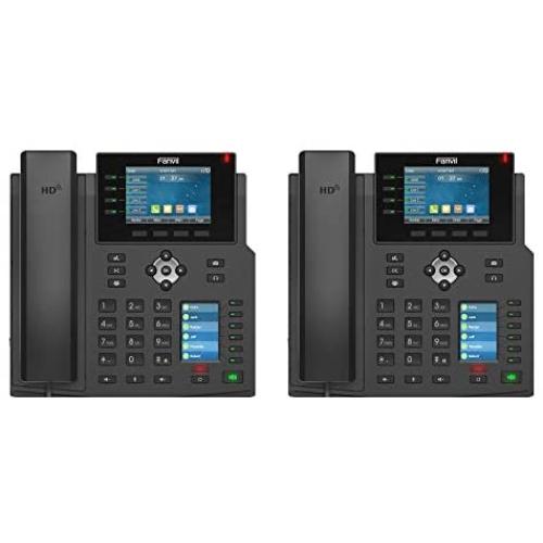 Fanvil X5U High-End IP Phone 16 SIP Lines Dual Gigabit Port with PoE Integrated