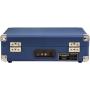 Crosley Cruiser Deluxe Vintage 3-Speed Bluetooth Suitcase Turntable, Blue