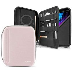 tomtoc Portfolio Case for iPad Pro 12.9-inch 2018 & 2020, Protective Sleeve with Accessories Pocket, Carrying Storage Bag for iPad Pencil/Adapter/Hubs/Cables/ Magic Keyboard Fit Surface Pro 12.3