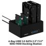 Sabrent 4-Bay USB 3.0 SATA 2.5''/3.5'' SSD/HDD Docking Station (DS-U3B4)