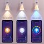 TECKIN LED Smart Bulb Alexa Light Bulbs, RGB Dimmable Multicolor Bulbs E27 A19 60W Equivalent, Compatible with Alexa, Google Home and IFTTT, Cold and Warm Light 2800K-6000K, Wifi Control Bulb (4 Packs