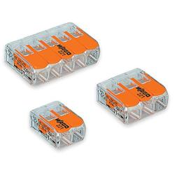 Wago 2 Port (10) 3 Port (10) 5 Port (5) 221 Splicing Connector, Lever-Nut Assortment Pocket Pack for All Wire 12-24 AWG