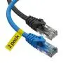 Cat6 Ethernet Cable, 3 Feet (2 Pack) LAN, utp (0.9 Meters) Cat 6, RJ45, Network, Patch, Internet Cable - (3 ft)