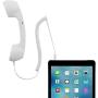 CellCase Vintage Retro 3.5mm Telephone Handset Cell Phone Receiver Mic Microphone Speaker for iPhone iPad Mobile Phones Cellphone Smartphone (White)