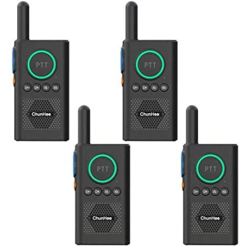 Chunhee Wireless Intercom System for Elderly/Kids, Home Intercom System Room to Room Communication, 1.5 Miles Long Range 16 Channel Intercom System for Home/Office/Camping/Hiking/Vacation(4 Pack)
