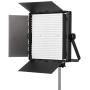 Fovitec Portable 2-Light 600 LED Bi-Color Panel Kit with Cases & Stands, 3200K-5600K, 95+ CRI, for Portraits, Product Photos, Vlogging, Video Conferencing, Green Screen Chroma Key, & Live Streaming