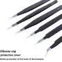 Precision Tweezer Set, 6 PCS Tweezers Kit with ESD Anti-static Stainless Steel, Curved Tweezers Set for Electronics, Craft, Jewellery, Laboratory Work and Ingrown Hair Precision Tweezer Set, 6 PCS Tweezers Kit with ESD Anti-static Stainless Steel, Curved Tweezers Set for Electronics, Craft, Jewellery, Laboratory Work and Ingrown Hair